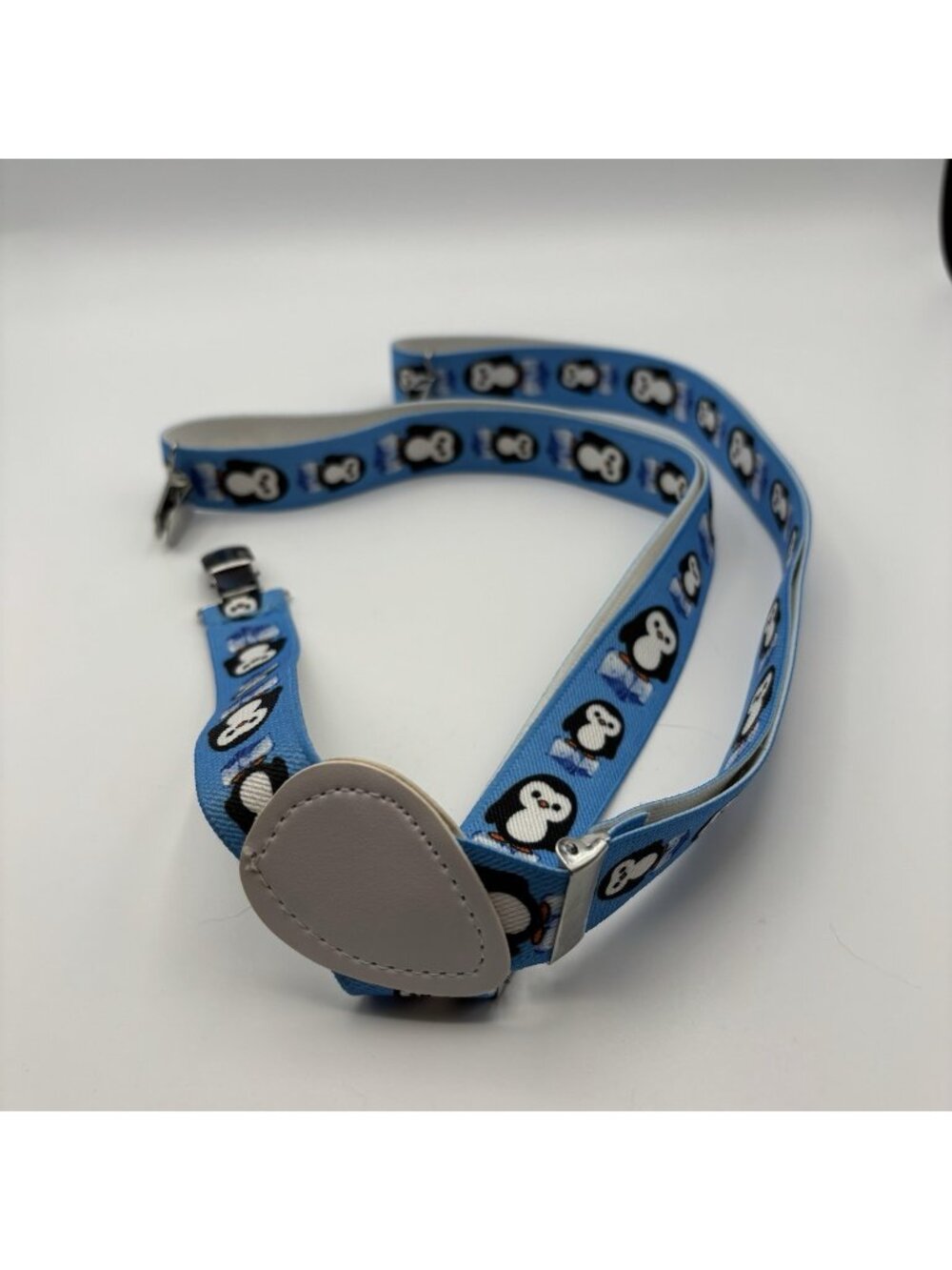 Penguin Clip On Overall Suspenders Straps Men Woman Blue Novelty Cute Lover Gift